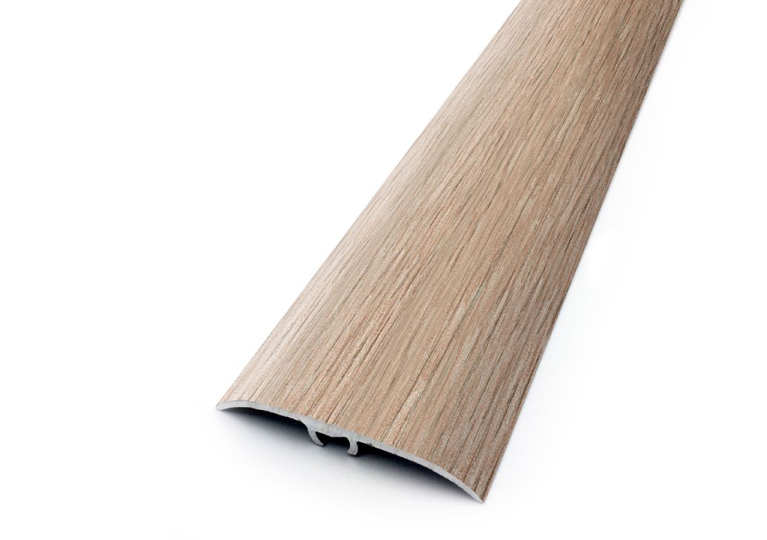 Barre de seuil HARMONY 41 , aluminium, décor chêne beige clair, l.4.10 x L. 93.00 cm