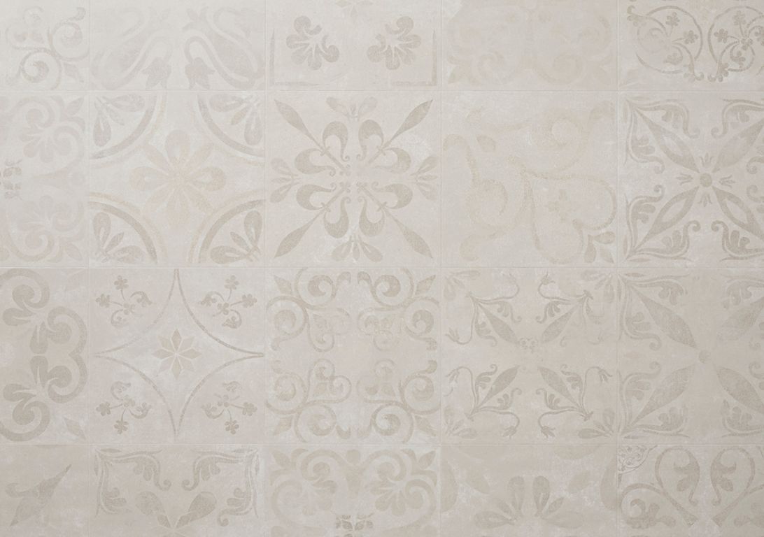 Sol stratifié TRADITION TILE Faus, aspect Carrelage gris, lame 39.40 x 117.90 cm