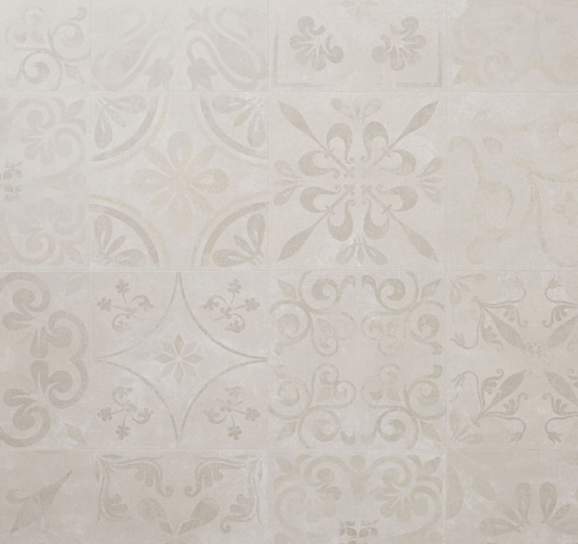 Sol stratifié TRADITION TILE Faus, aspect Carrelage gris, lame 39.40 x 117.90 cm