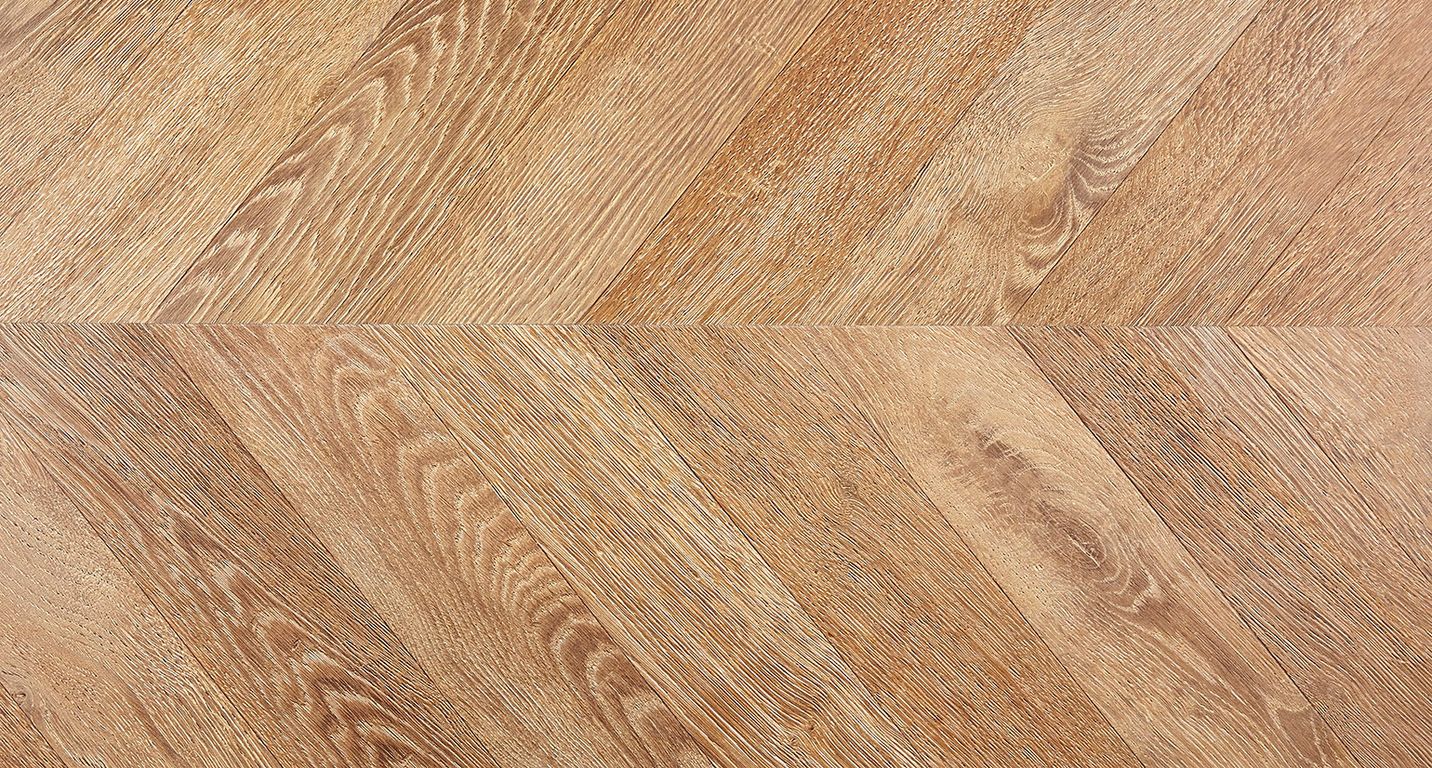 Sol stratifié POINT HONGRIE Faus, aspect Marqueterie naturel, dalle 29.34 x 118.40 cm