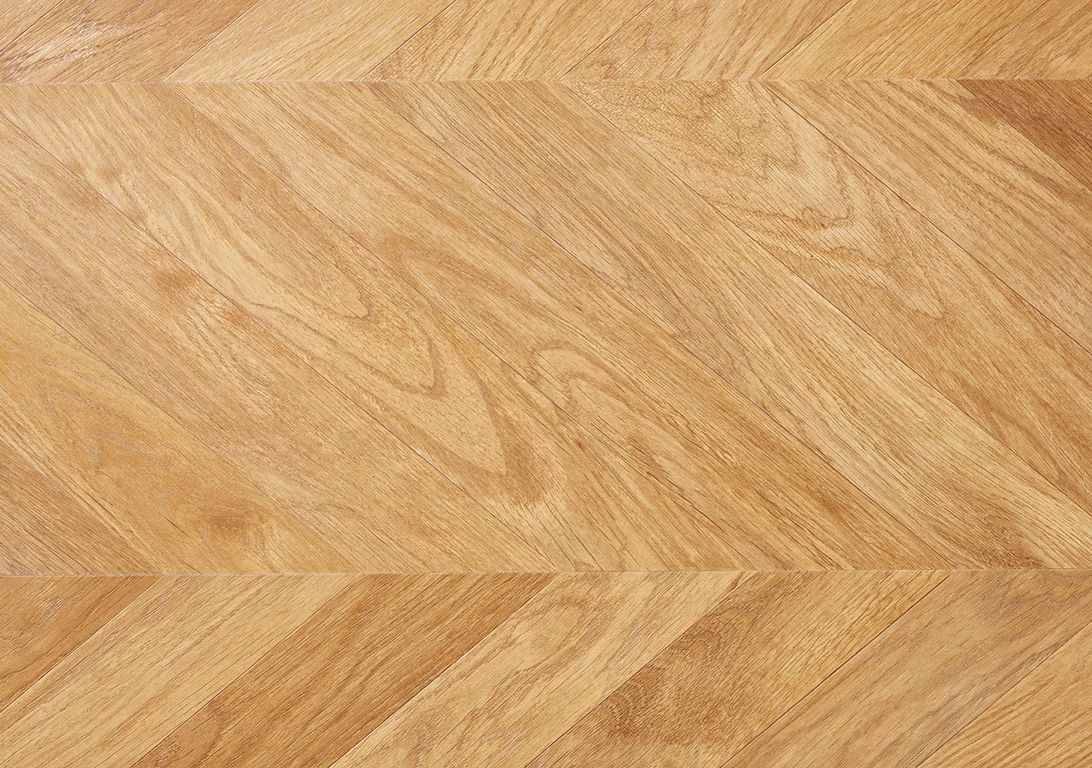 Sol stratifié POINT HONGRIE Faus, aspect Marqueterie miel, dalle 29.34 x 118.40 cm