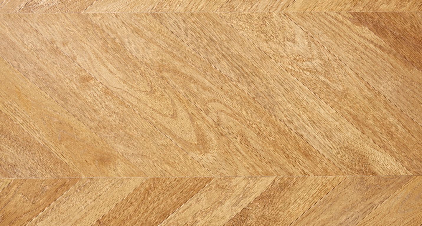 Sol stratifié POINT HONGRIE Faus, aspect Marqueterie miel, dalle 29.34 x 118.40 cm