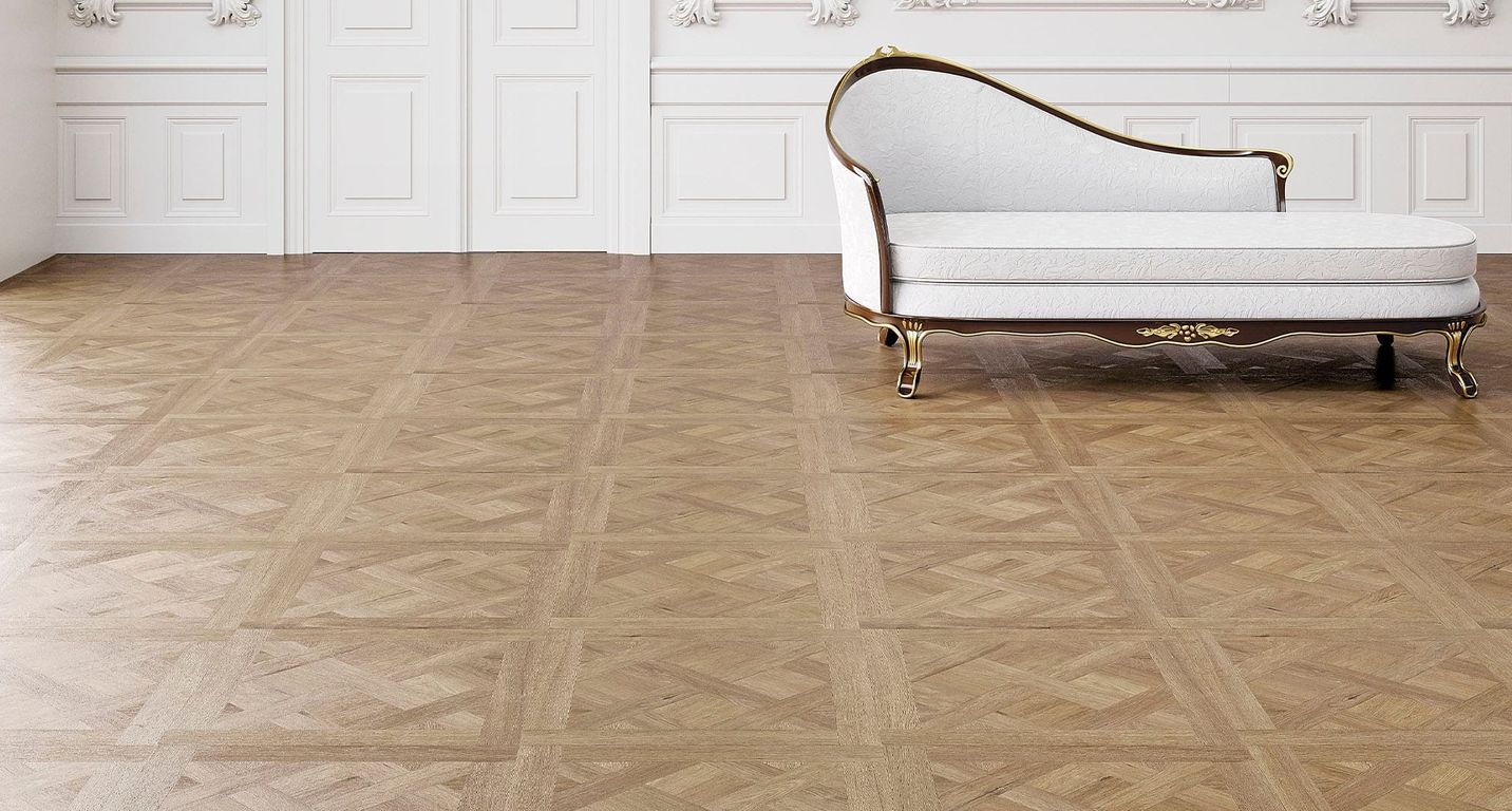 Sol stratifié VERSAILLES Faus, aspect Bois naturel, dalle 60.10 x 118.30 cm