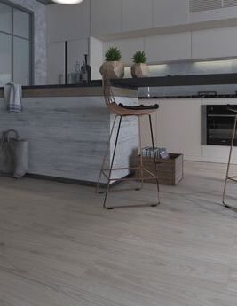 Sol stratifié EASYLIFE LEGEND HYDRO Easylife, aspect Bois gris, lame 19.40 x 128.60 cm