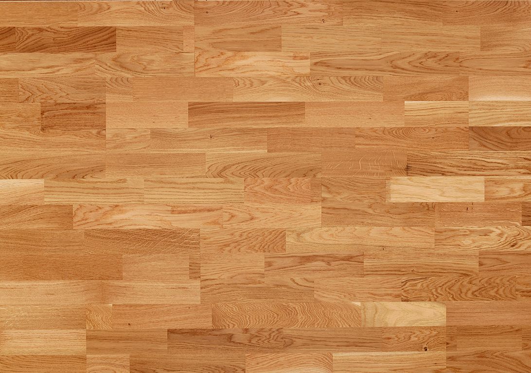 Parquet contrecollé TRIBELOVE 207 CHENE AUTHENTIQUE, chêne naturel, verni, larg. 20.70 cm