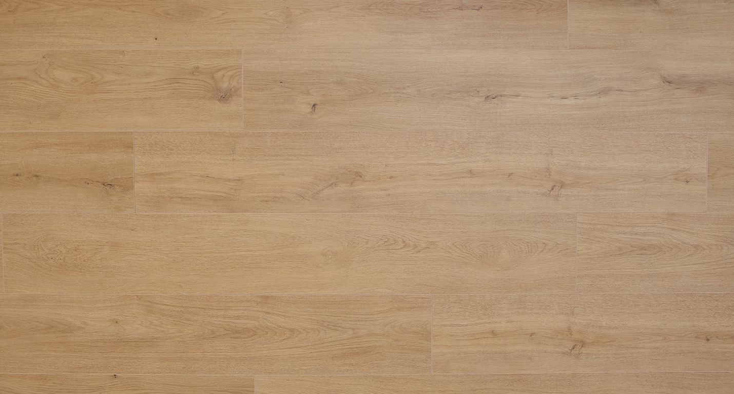 Sol stratifié ESSENTIEL 2 Easylife, aspect Bois chêne clair, lame 19.30 x 138.00 cm