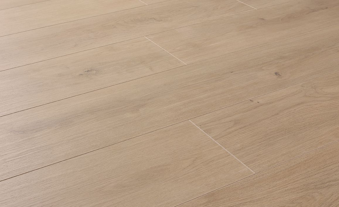 Sol stratifié ESSENTIEL 2 Easylife, aspect Bois chêne clair, lame 19.30 x 138.00 cm
