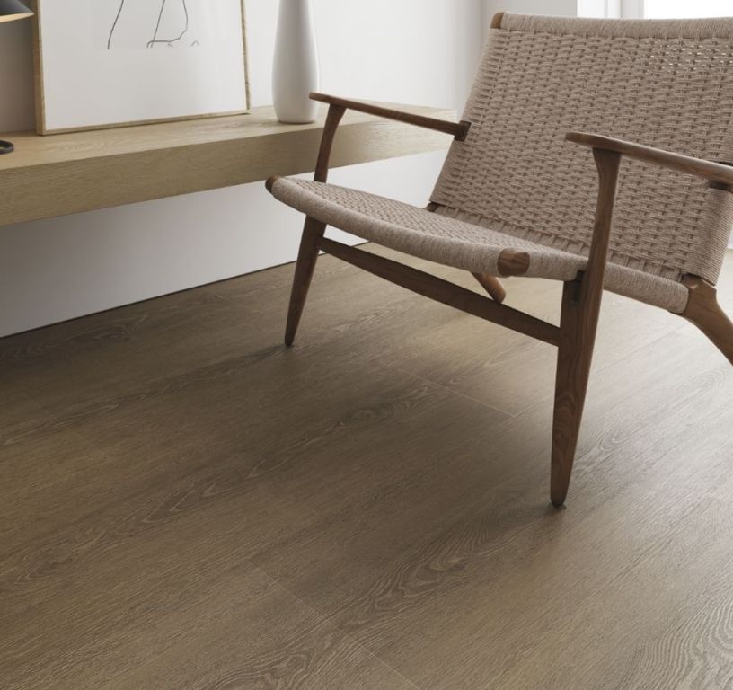 Sol stratifié EASYLIFE GRANDE Faus, aspect Bois fumé, lame 32.21 x 133.43 cm