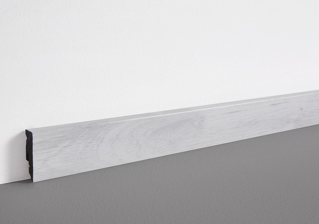 Plinthe  , PVC, décor Bois chêne blanc, h.5.00 x L. 240.00 cm