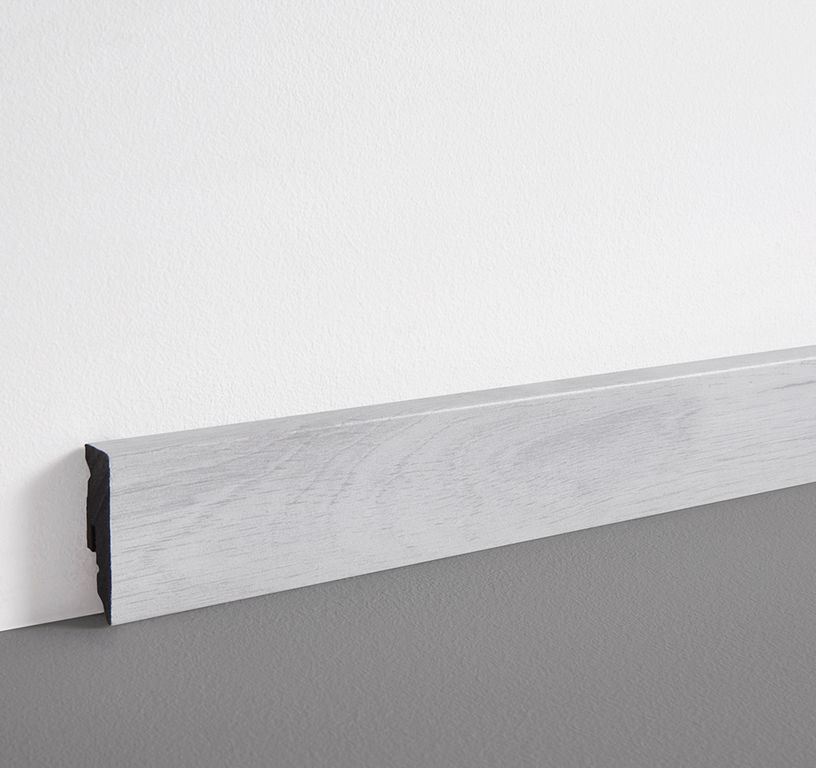 Plinthe  , PVC, décor Bois chêne blanc, h.5.00 x L. 240.00 cm