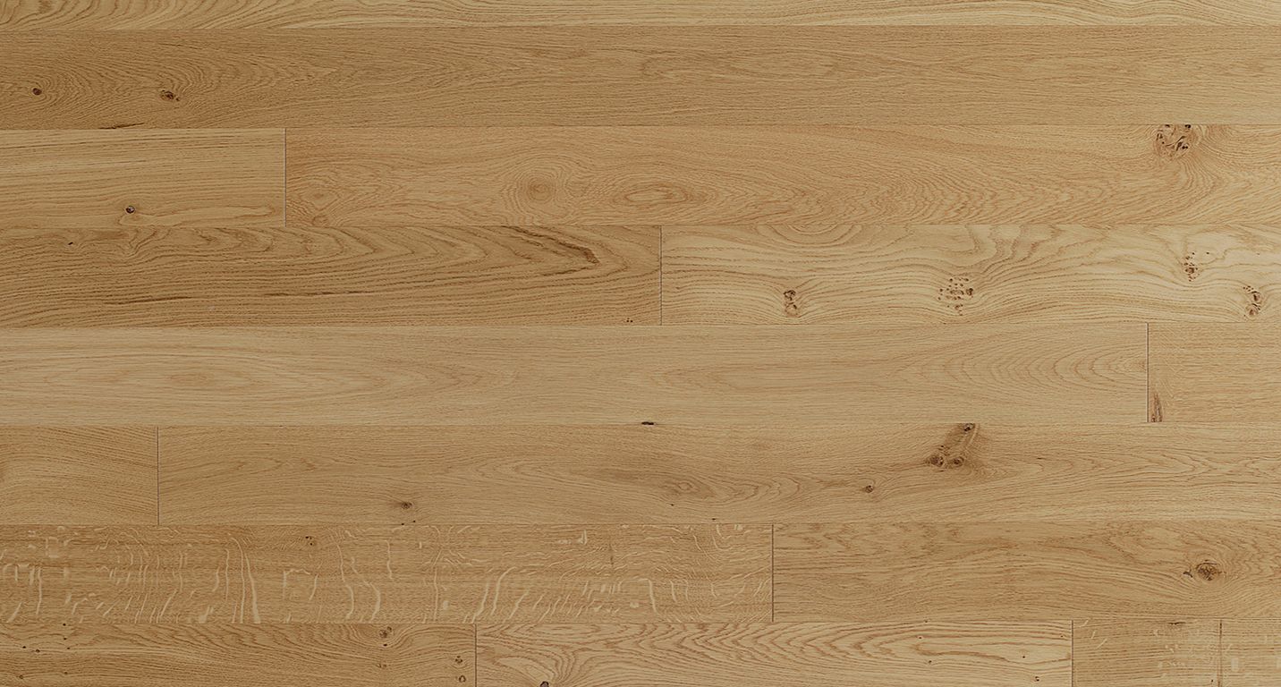 Parquet contrecollé MAJESTE 139 CHENE AUTHENTIQUE, chêne miel, verni, larg. 13.90 cm