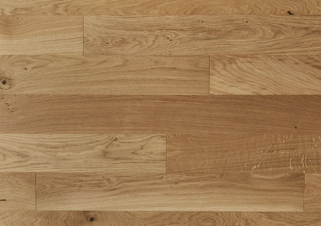 Parquet contrecollé MAJESTE 139 CHENE AUTHENTIQUE, chêne miel, verni, larg. 13.90 cm