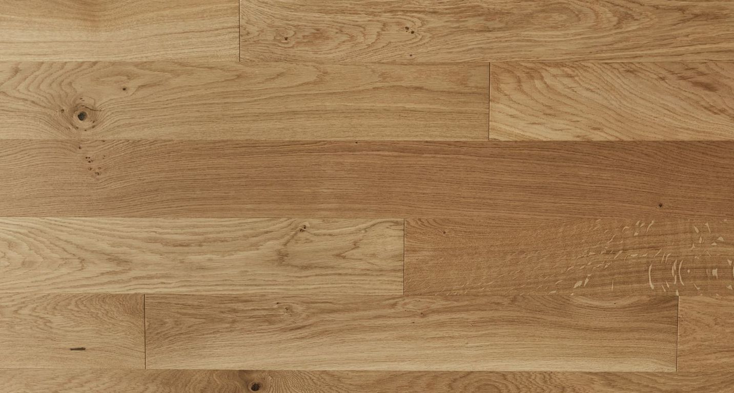 Parquet contrecollé MAJESTE 139 CHENE AUTHENTIQUE, chêne miel, verni, larg. 13.90 cm