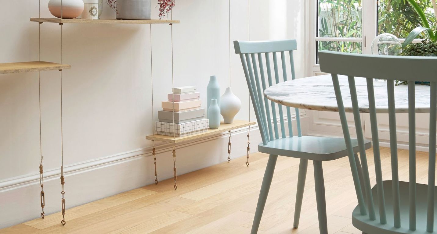 Parquet contrecollé MAJESTE 139 CHENE EXCLUSIF, chêne naturel, verni, larg. 13.90 cm