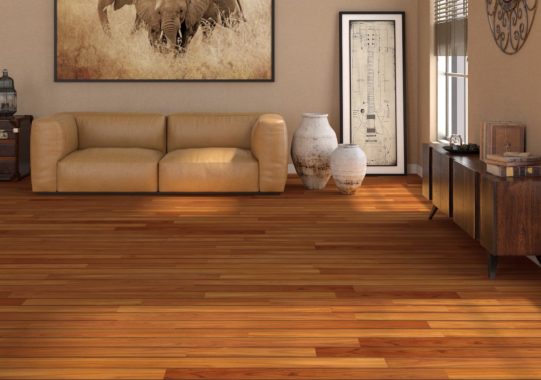 Parquet contrecollé TECK 2 COUCHES PONT BATEAU HUILE 100, teck naturel, huilé, larg. 10.00 cm