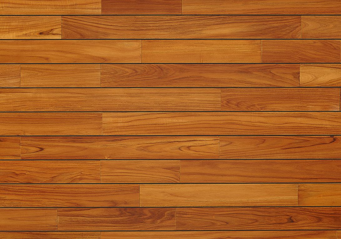 Parquet contrecollé TECK 2 COUCHES PONT BATEAU HUILE 100, teck naturel, huilé, larg. 10.00 cm