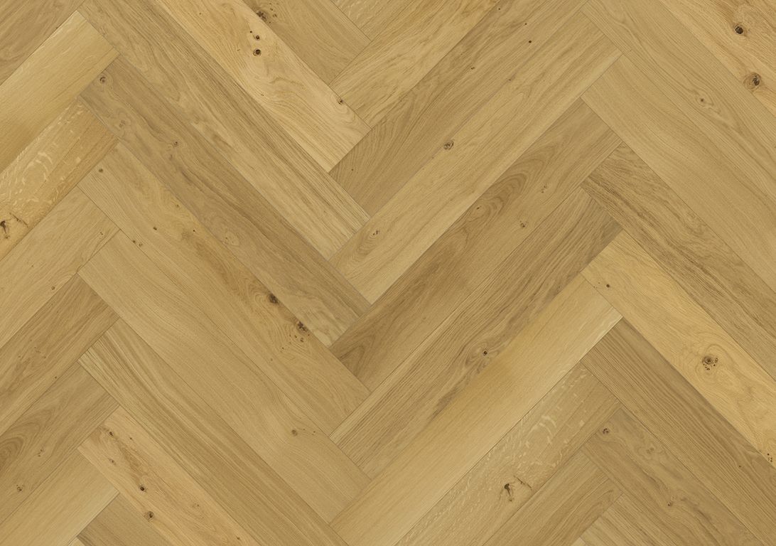 Parquet contrecollé CASTELLA 139 CHENE AUTHENTIQUE, chêne naturel, verni, larg. 13.90 cm