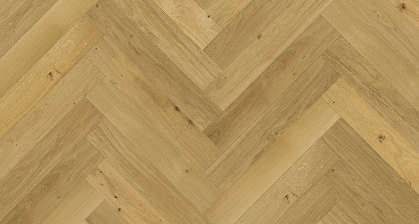 Parquet contrecollé CASTELLA 139 CHENE AUTHENTIQUE, chêne naturel, verni, larg. 13.90 cm