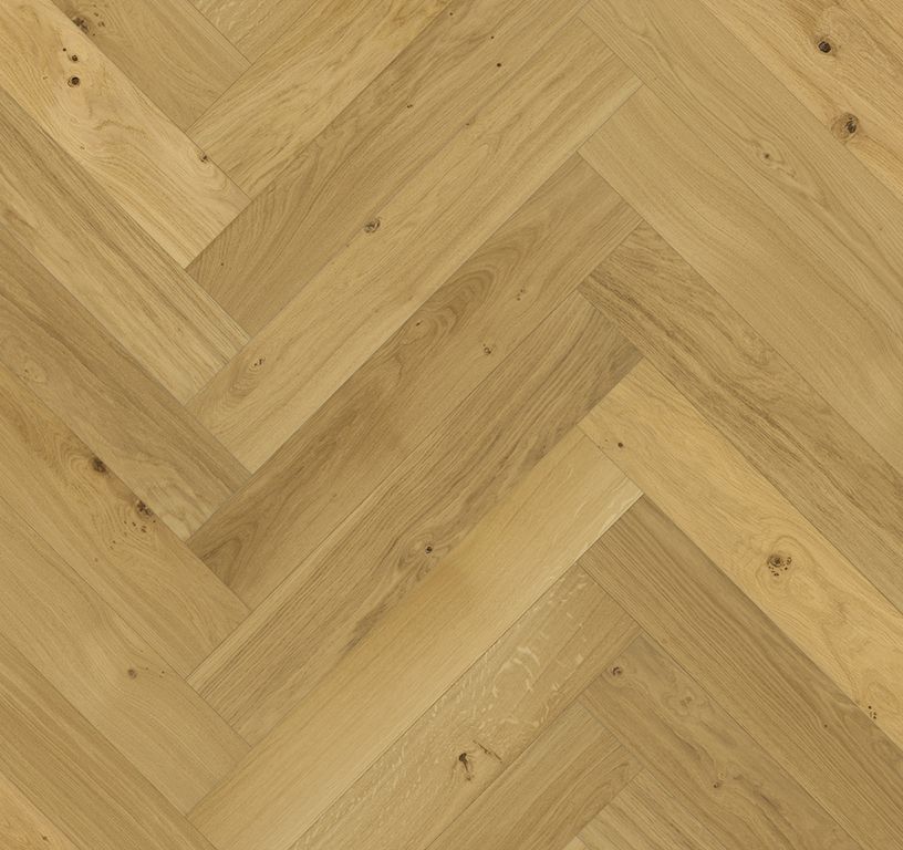 Parquet contrecollé CASTELLA 139 CHENE AUTHENTIQUE, chêne naturel, verni, larg. 13.90 cm