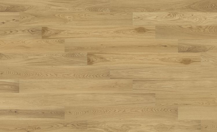 Parquet contrecollé BELOVE 130 CHENE COURANT, chêne naturel, verni, larg. 13.00 cm