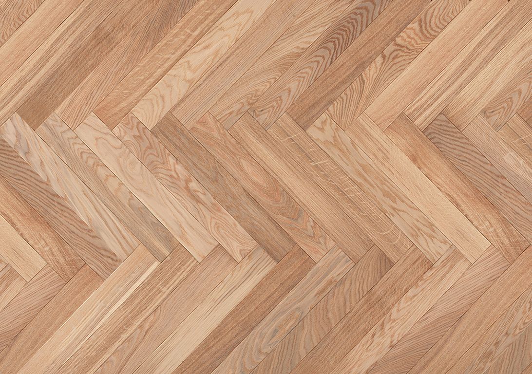 Parquet contrecollé CASTELLA 90 CHENE AUTHENTIQUE, chêne blanc, verni, larg. 9.00 cm