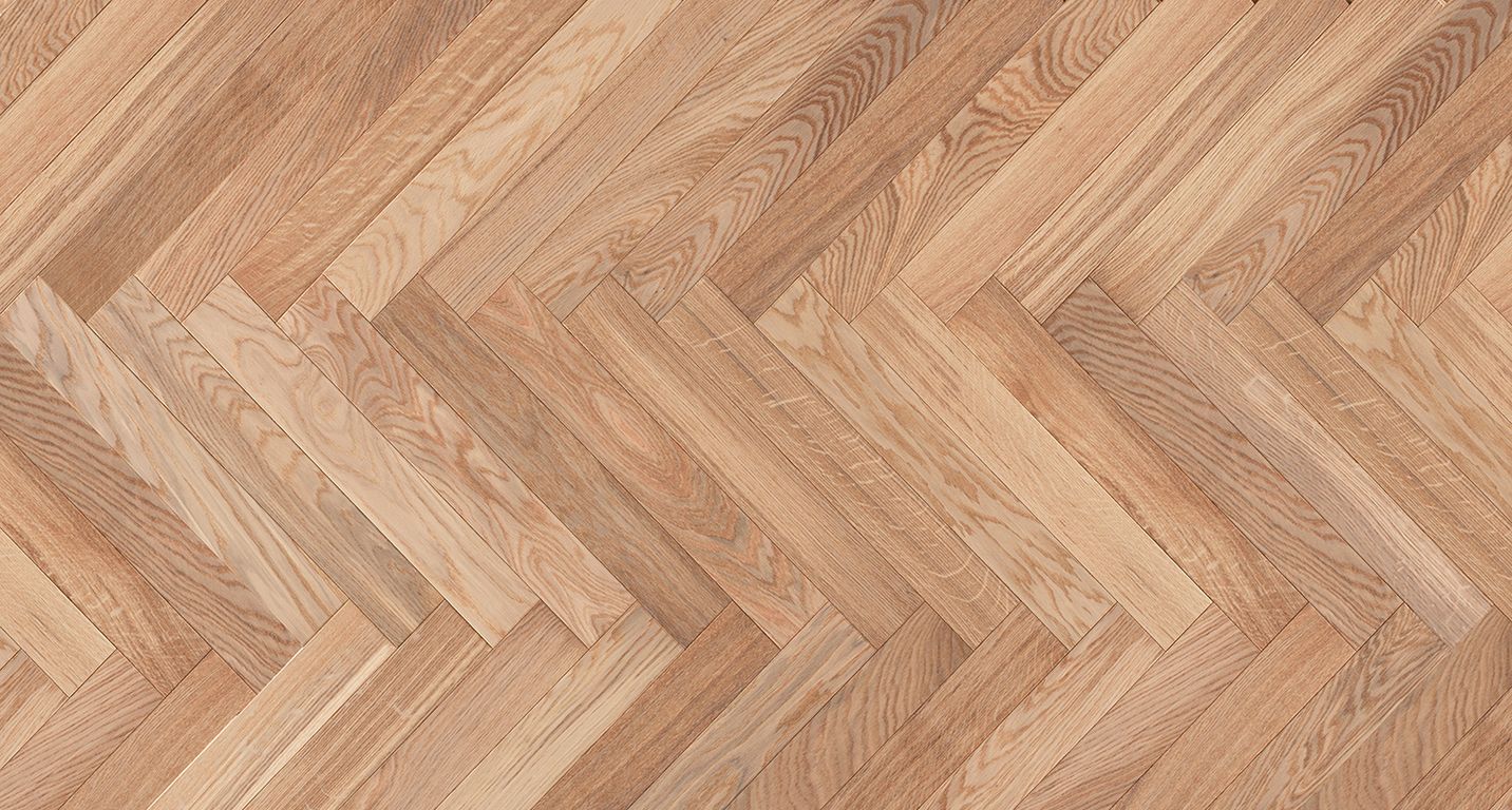 Parquet contrecollé CASTELLA 90 CHENE AUTHENTIQUE, chêne blanc, verni, larg. 9.00 cm