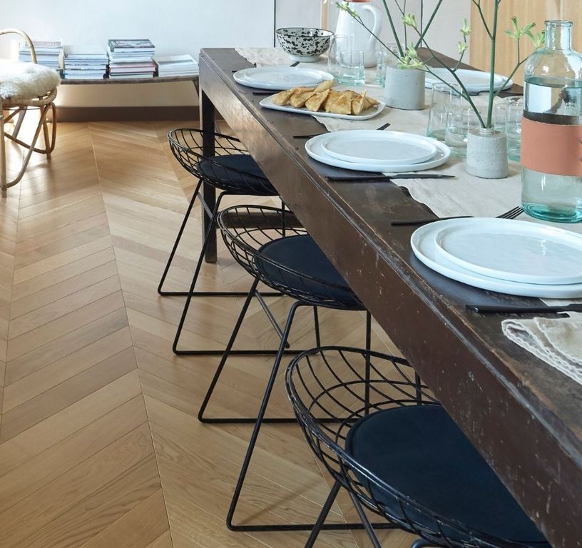 Parquet contrecollé ELEGANCE 90 CHENE COURANT, chêne miel, verni, larg. 9.00 cm