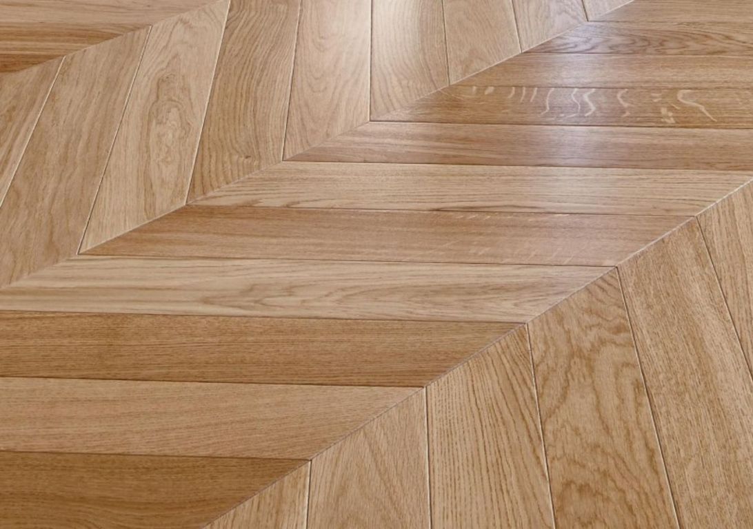 Parquet contrecollé ELEGANCE 90 CHENE COURANT, chêne miel, verni, larg. 9.00 cm