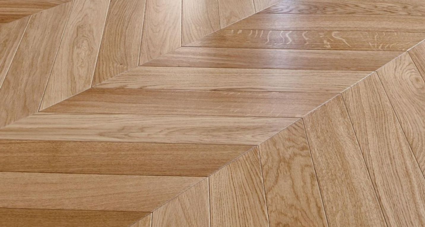 Parquet contrecollé ELEGANCE 90 CHENE COURANT, chêne miel, verni, larg. 9.00 cm