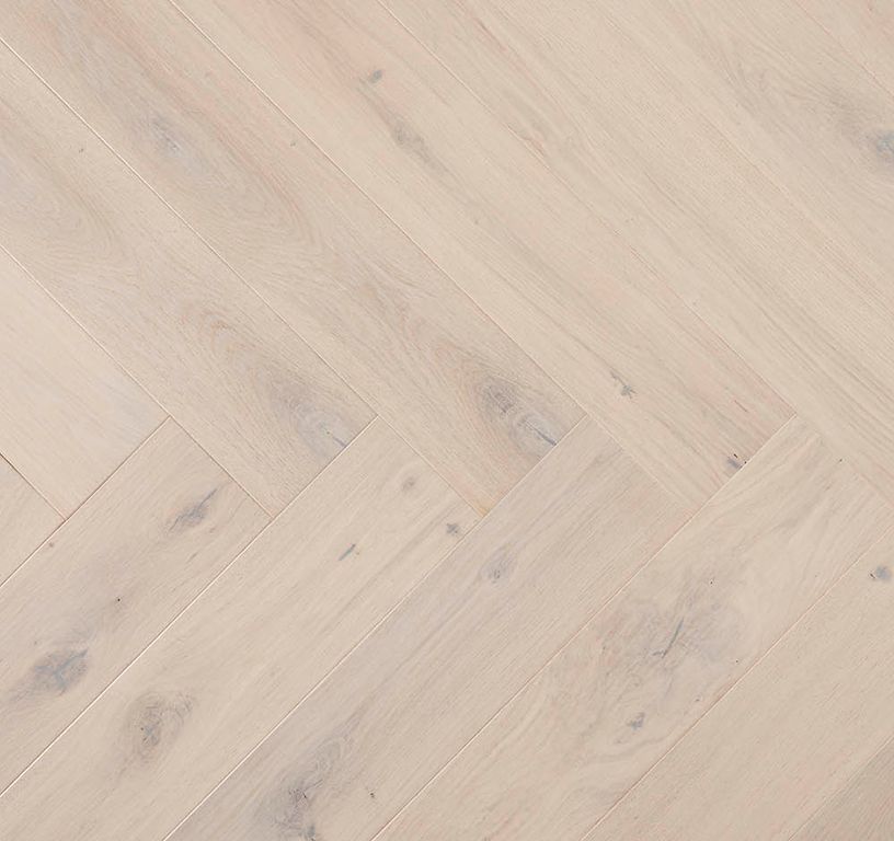 Parquet contrecollé CHAMBORD 130 CHENE AUTHENTIQUE new clic, chêne blanc, verni, larg. 13.00 cm