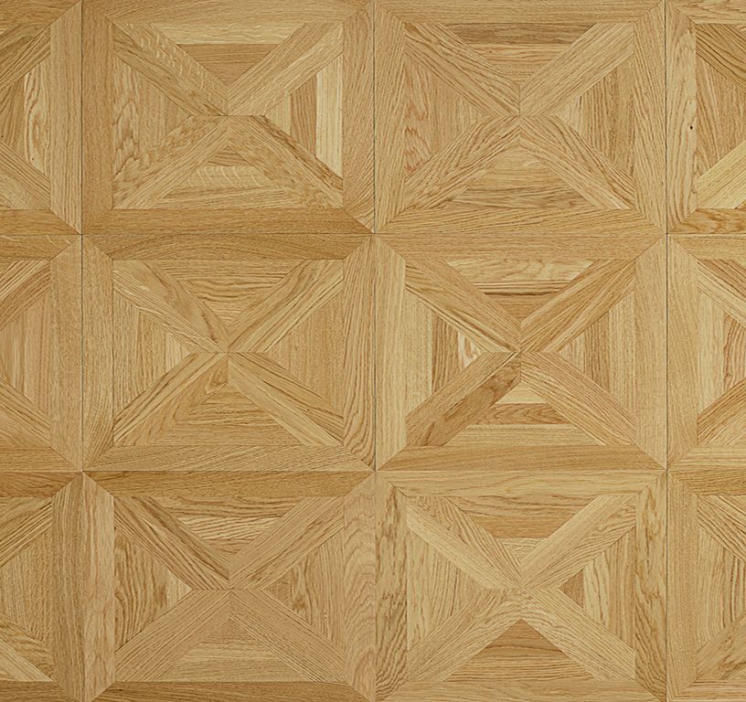 Parquet contrecollé PRESTIGE CHENE COURANT, chêne naturel, verni, larg. 39.20 cm