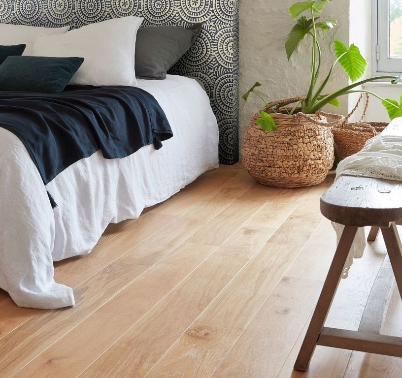 Parquet contrecollé MAESTRO 139 CHENE AUTHENTIQUE, chêne naturel, huilé, larg. 13.90 cm