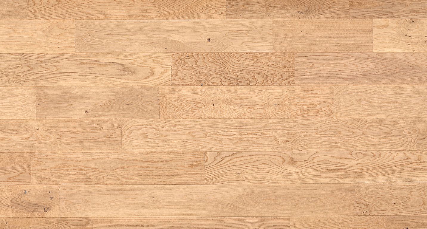 Parquet contrecollé MAESTRO 139 CHENE AUTHENTIQUE, chêne naturel, verni, larg. 13.90 cm