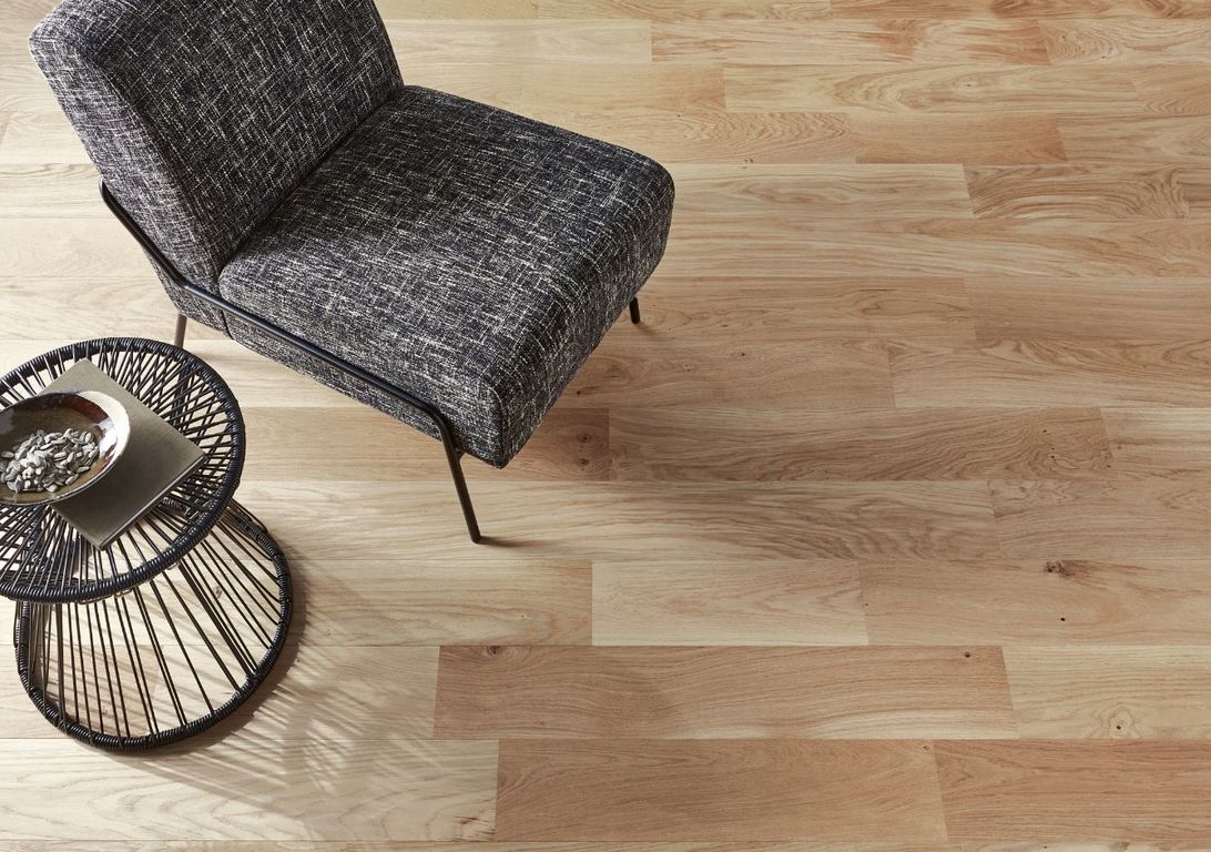 Parquet contrecollé MAESTRO 139 CHENE AUTHENTIQUE, chêne miel, verni, larg. 13.90 cm