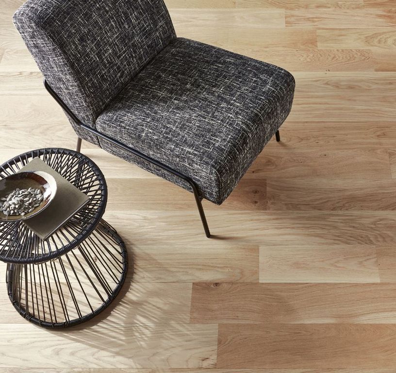 Parquet contrecollé MAESTRO 139 CHENE AUTHENTIQUE, chêne miel, verni, larg. 13.90 cm