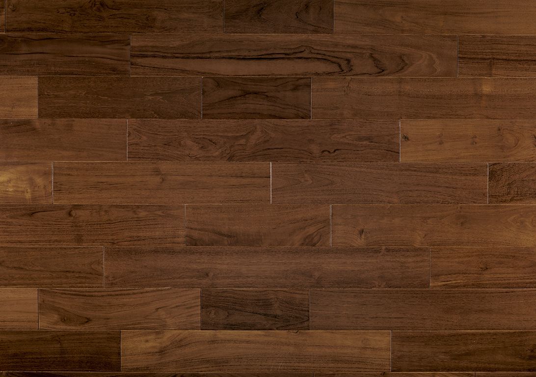 Parquet contrecollé TECK 2 COUCHES 120 VERNI, teck naturel, verni, larg. 12.00 cm