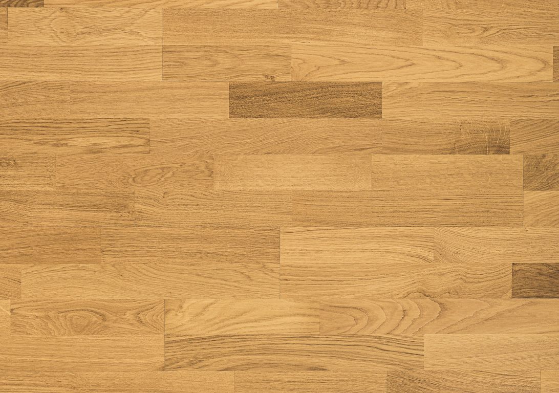 Parquet contrecollé NOVA CLIC NEW 139 CHENE COURANT, chêne miel, verni, larg. 13.90 cm