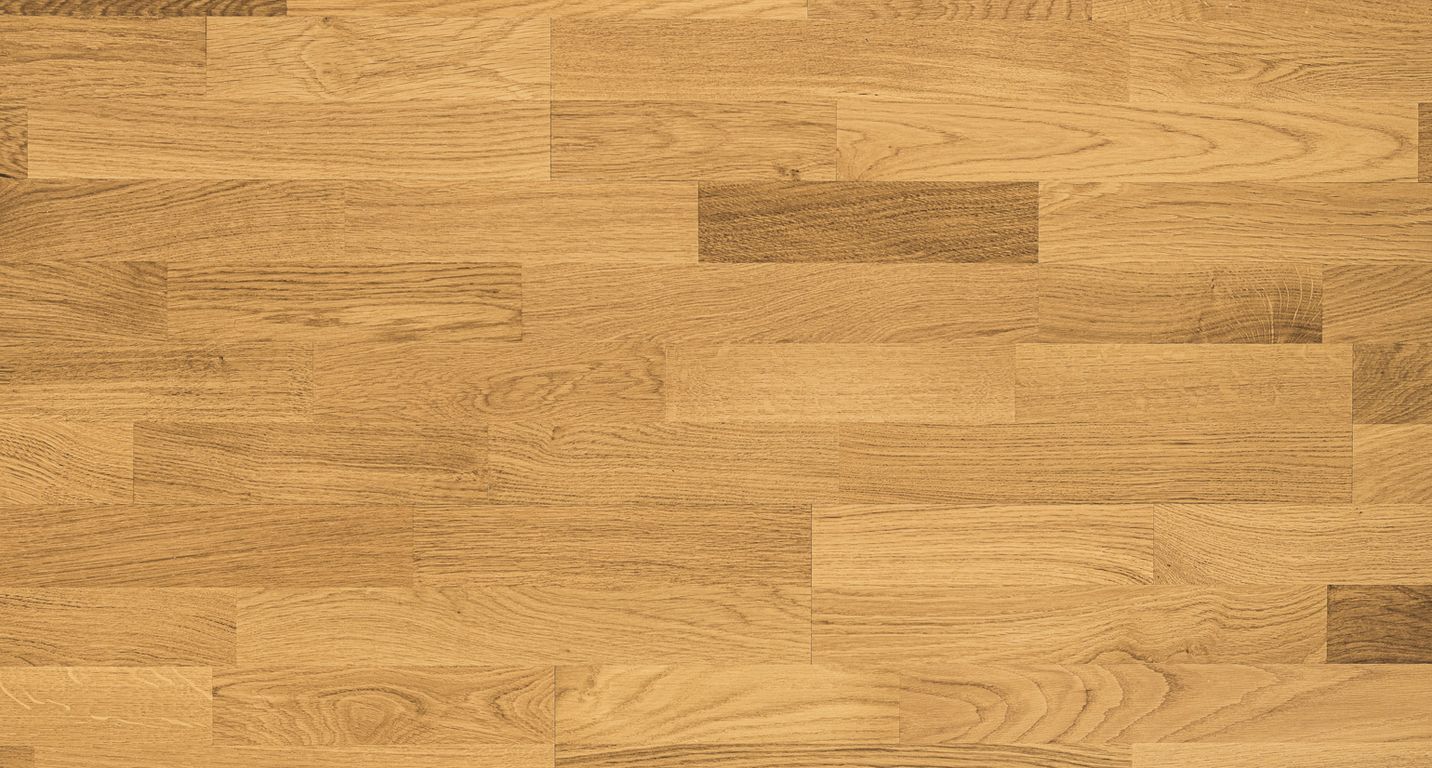 Parquet contrecollé NOVA CLIC NEW 139 CHENE COURANT, chêne miel, verni, larg. 13.90 cm