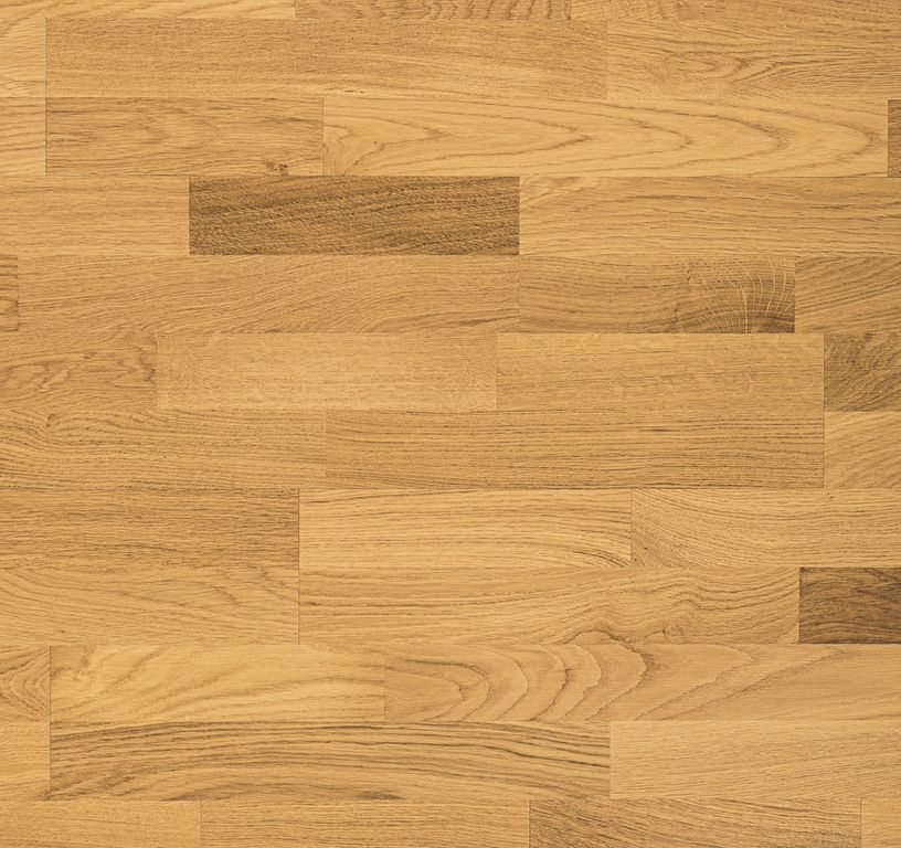 Parquet contrecollé NOVA CLIC NEW 139 CHENE COURANT, chêne miel, verni, larg. 13.90 cm