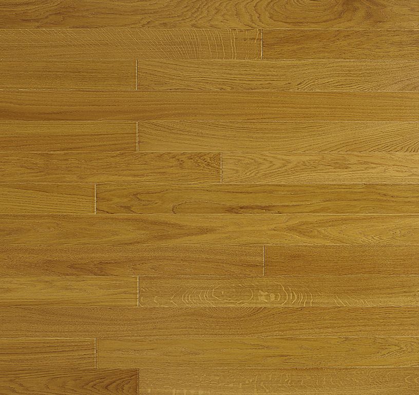 Parquet contrecollé MAJESTE 90 CHENE COURANT, chêne miel, verni, larg. 9.00 cm