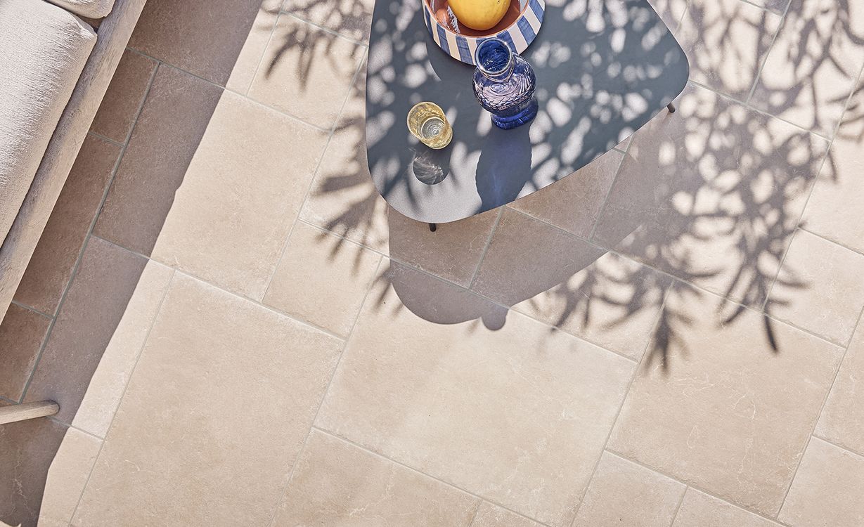 Carrelage MONASTERE BEIGE, aspect pierre 44x66cm, dim 44.00 x 66.00 cm