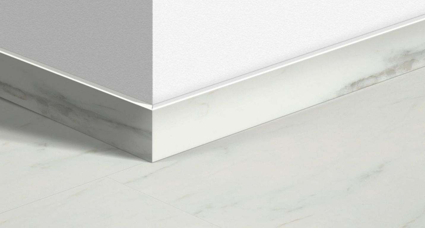 Plinthe  Quick Step, Mdf, décor Carrelage carrare, h.5.80 x L. 240.00 cm