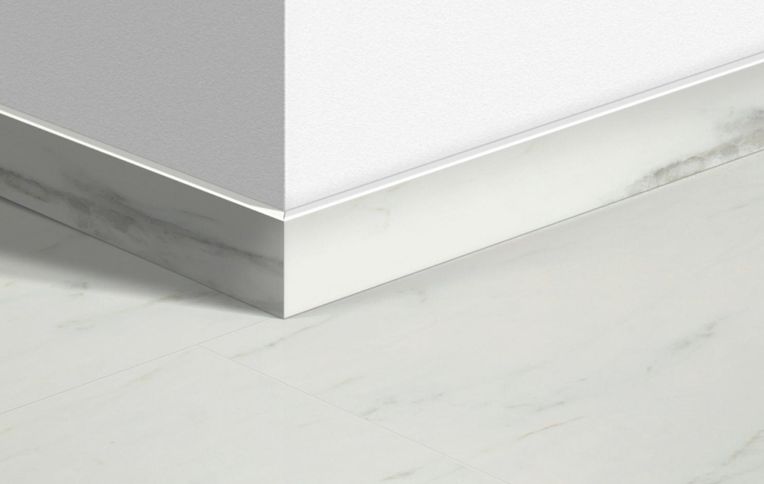 Plinthe Quick Step, Mdf, décor Carrelage carrare, h.5.80 x L. 240.00 cm