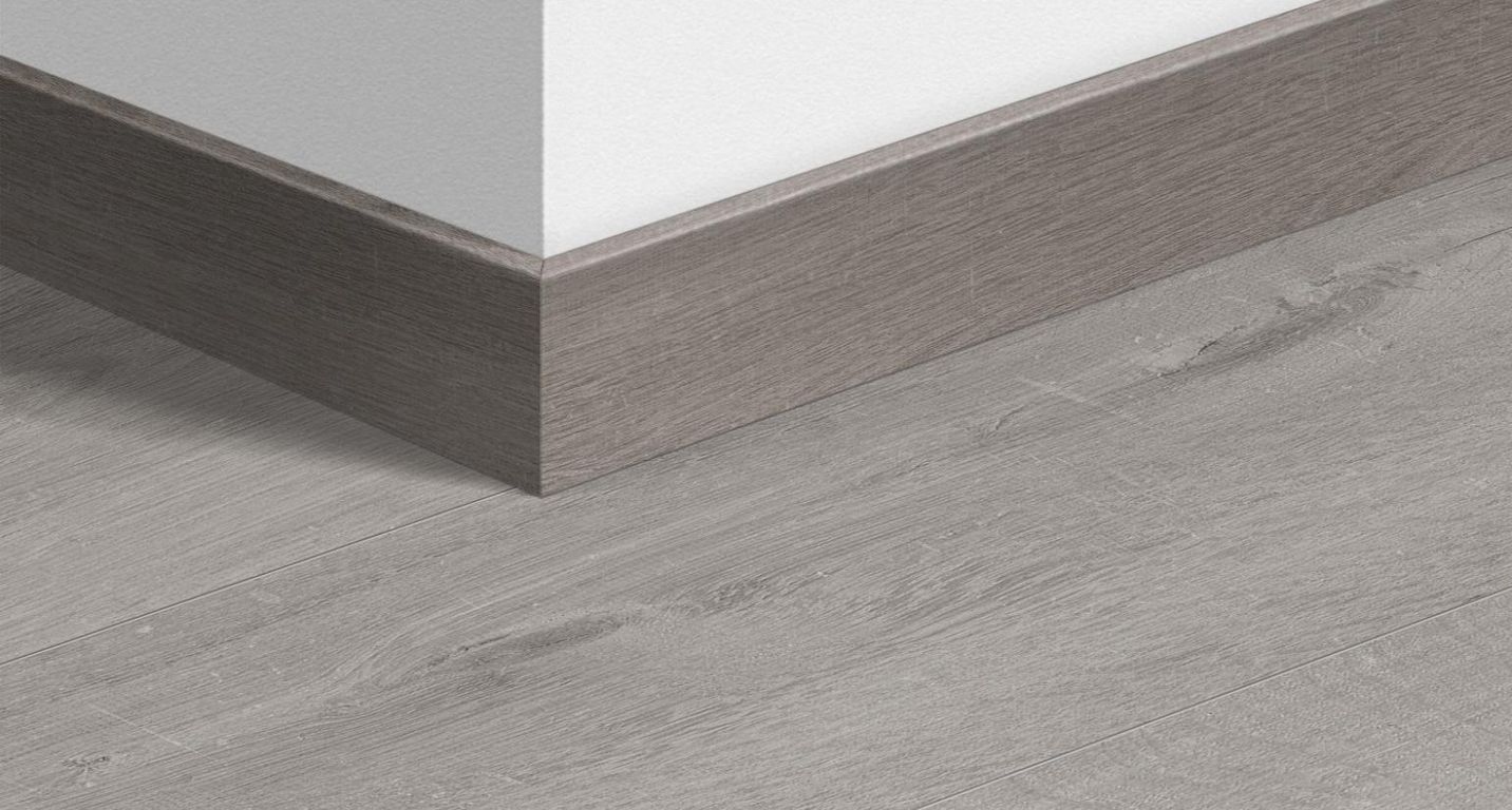 Plinthe  Quick Step, Mdf, décor  coton gris, h.5.80 x L. 240.00 cm