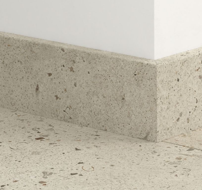 Plinthe  Quick Step, Mdf, décor Carrelage terrazzo beige, h.5.80 x L. 240.00 cm