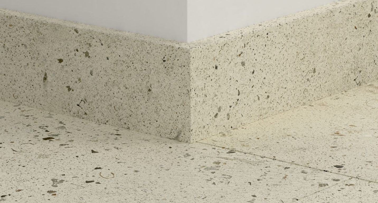 Plinthe  Quick Step, mdf, décor Carrelage terrazzo gris, h.5.80 x L. 240.00 cm