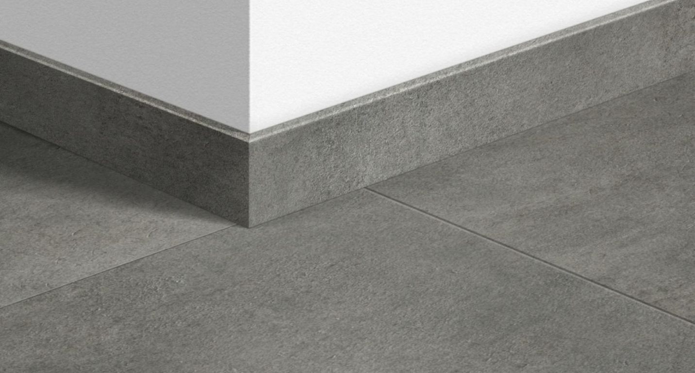 Plinthe  Quick Step, Mdf, décor Béton Béton gris foncé, h.5.80 x L. 240.00 cm