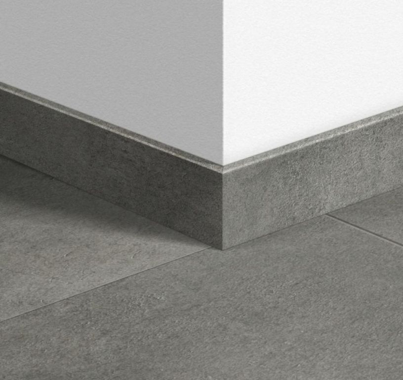 Plinthe  Quick Step, Mdf, décor Béton Béton gris foncé, h.5.80 x L. 240.00 cm