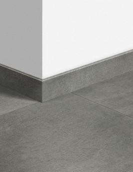 Plinthe  Quick Step, PVC, décor Béton Béton gris foncé, h.5.80 x L. 240.00 cm