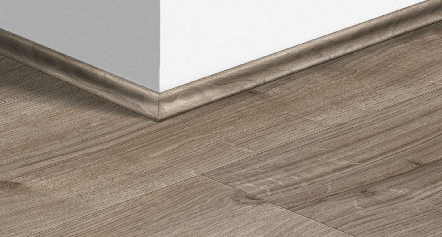 Moulure  Quick Step, PVC, décor Bois chêne gris, h.1.70 x L. 240.00 cm